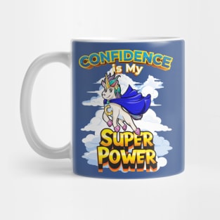 Unicorn Confidence Is My Superpower Boys Mug